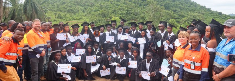 Graduates of Community Driver Training from FG Gold in Baomahun